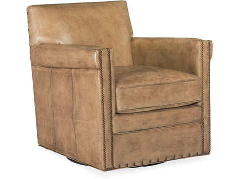 Hooker Furniture Living Room Potter Swivel Club Chair