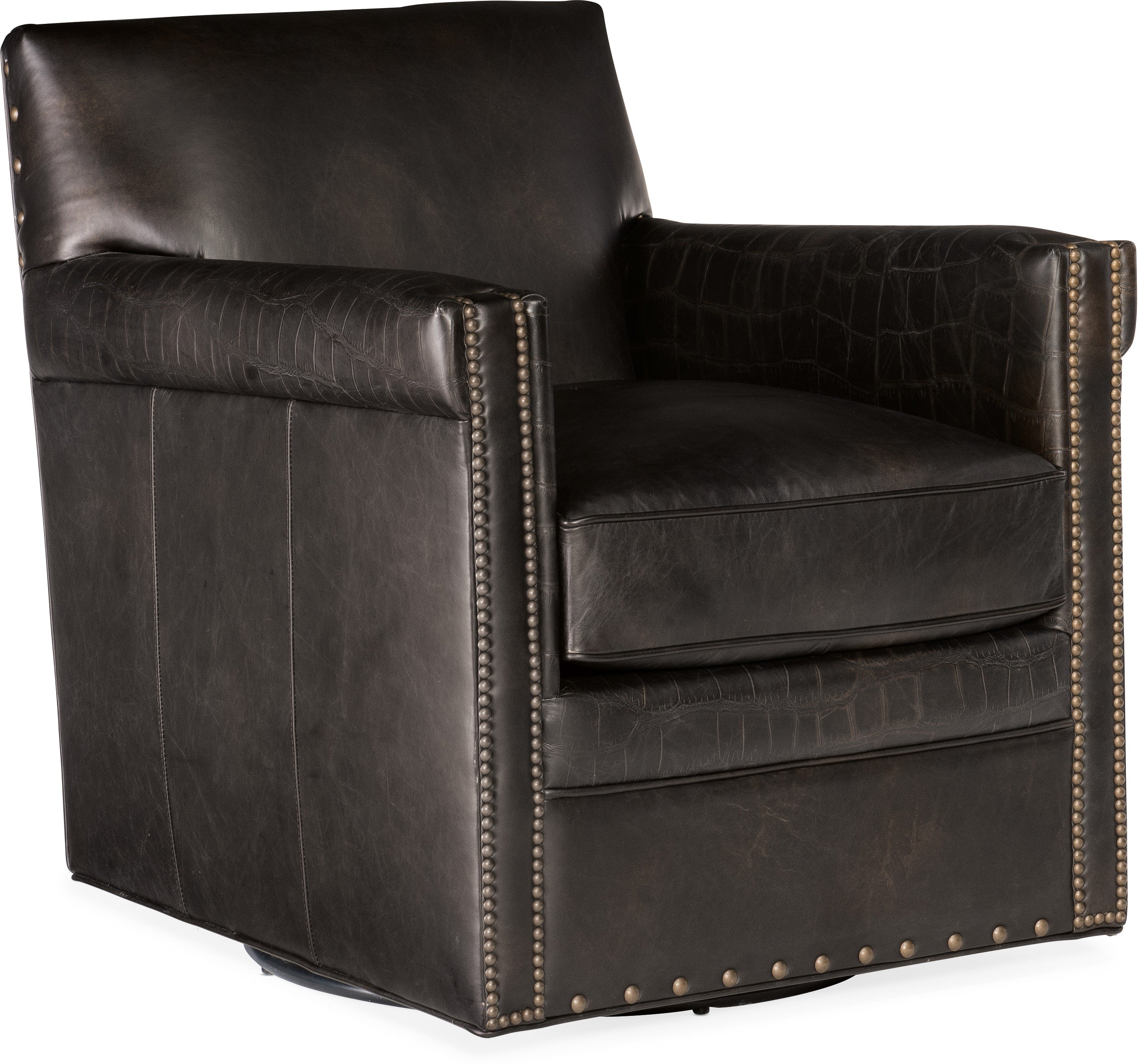 Hooker Furniture Living Room Potter Swivel Club Chair