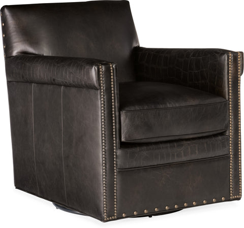 Hooker Furniture Living Room Potter Swivel Club Chair