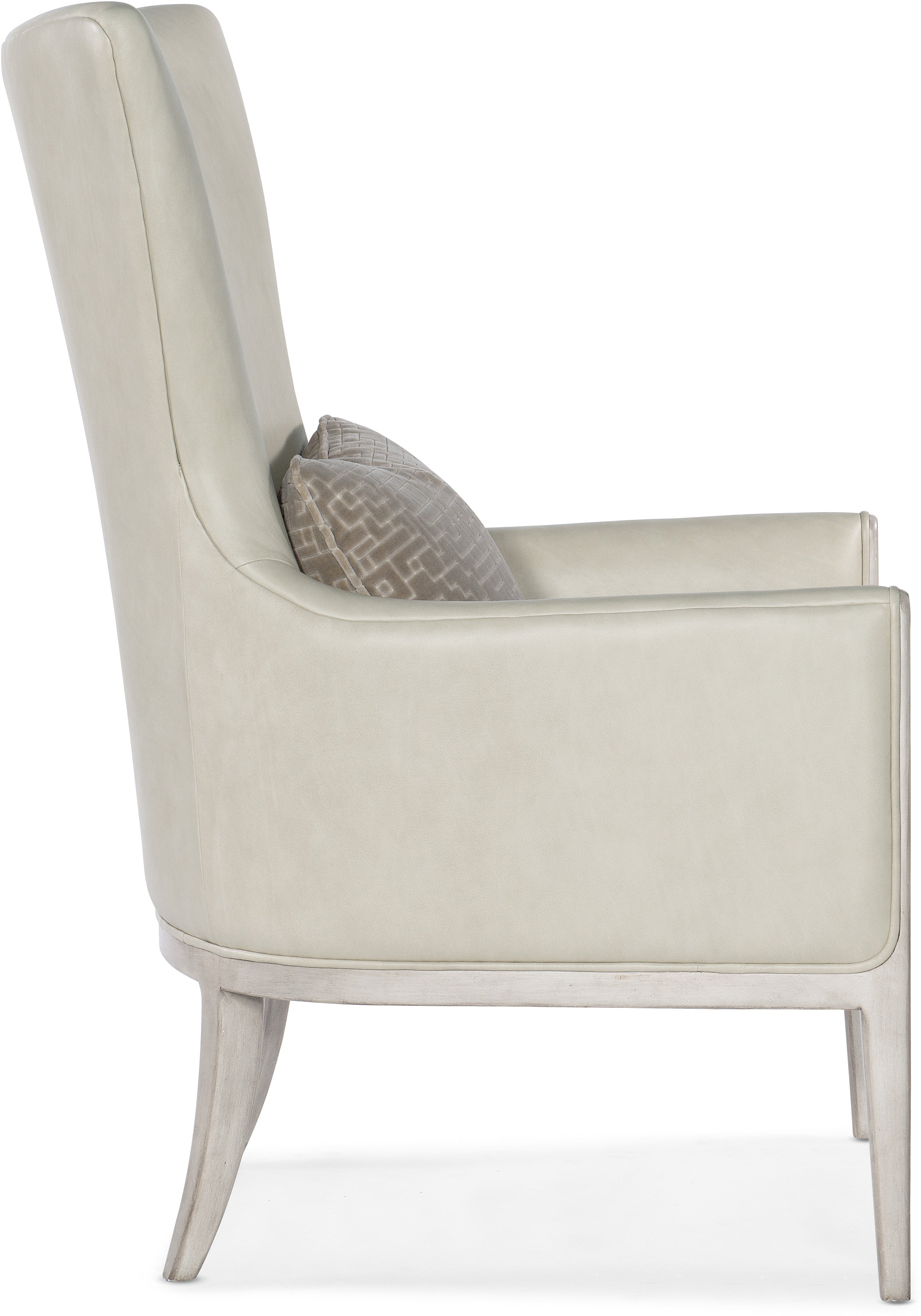 Hooker Furniture Living Room Kyndall Club Chair with Accent Pillow
