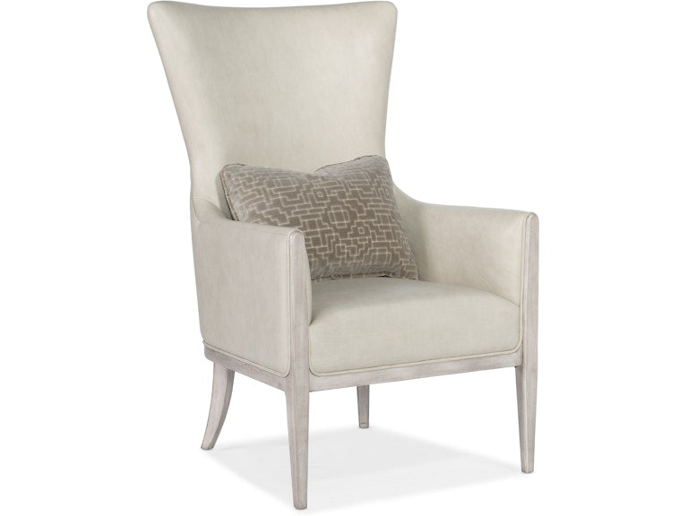 Hooker Furniture Living Room Kyndall Club Chair with Accent Pillow