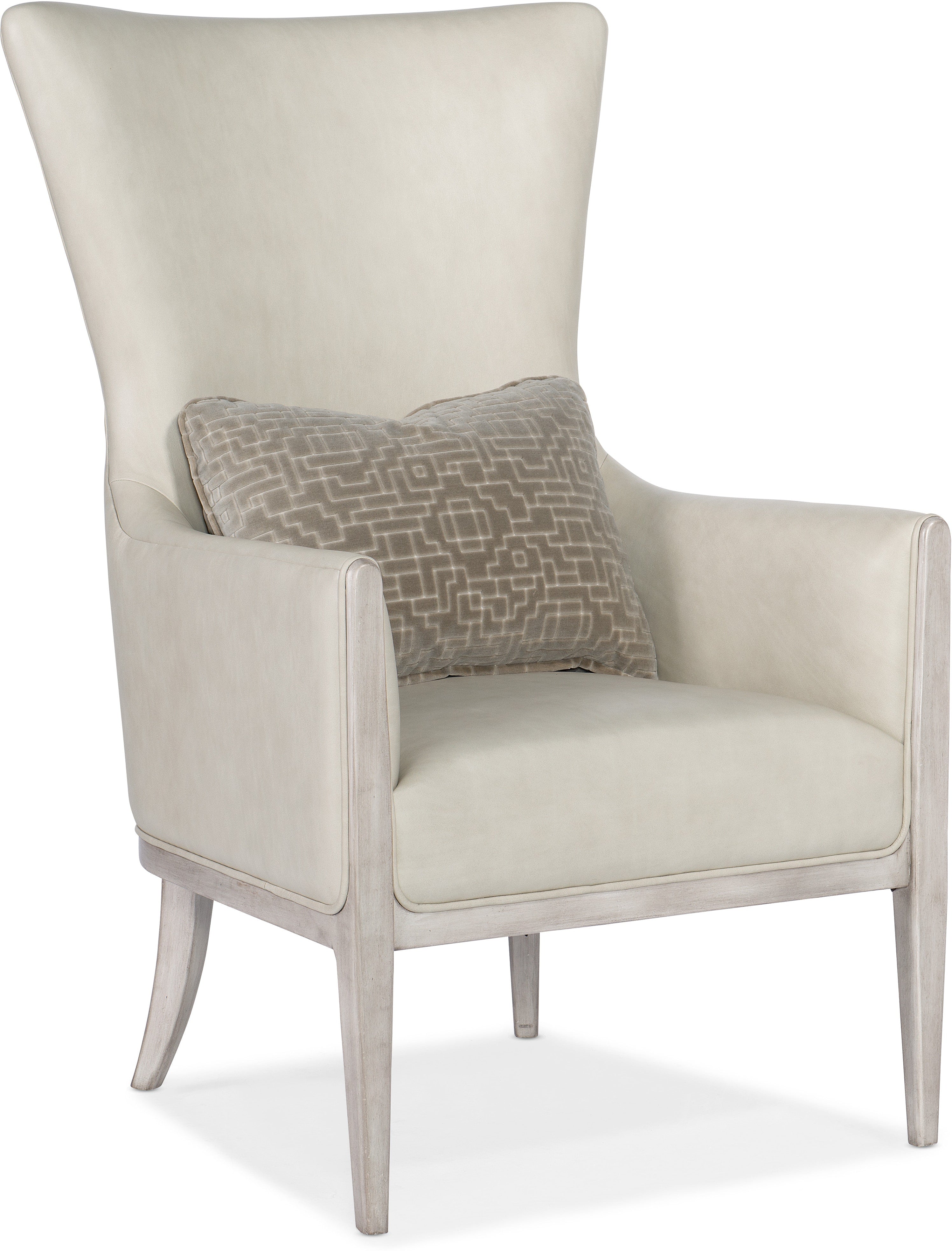 Hooker Furniture Living Room Kyndall Club Chair with Accent Pillow