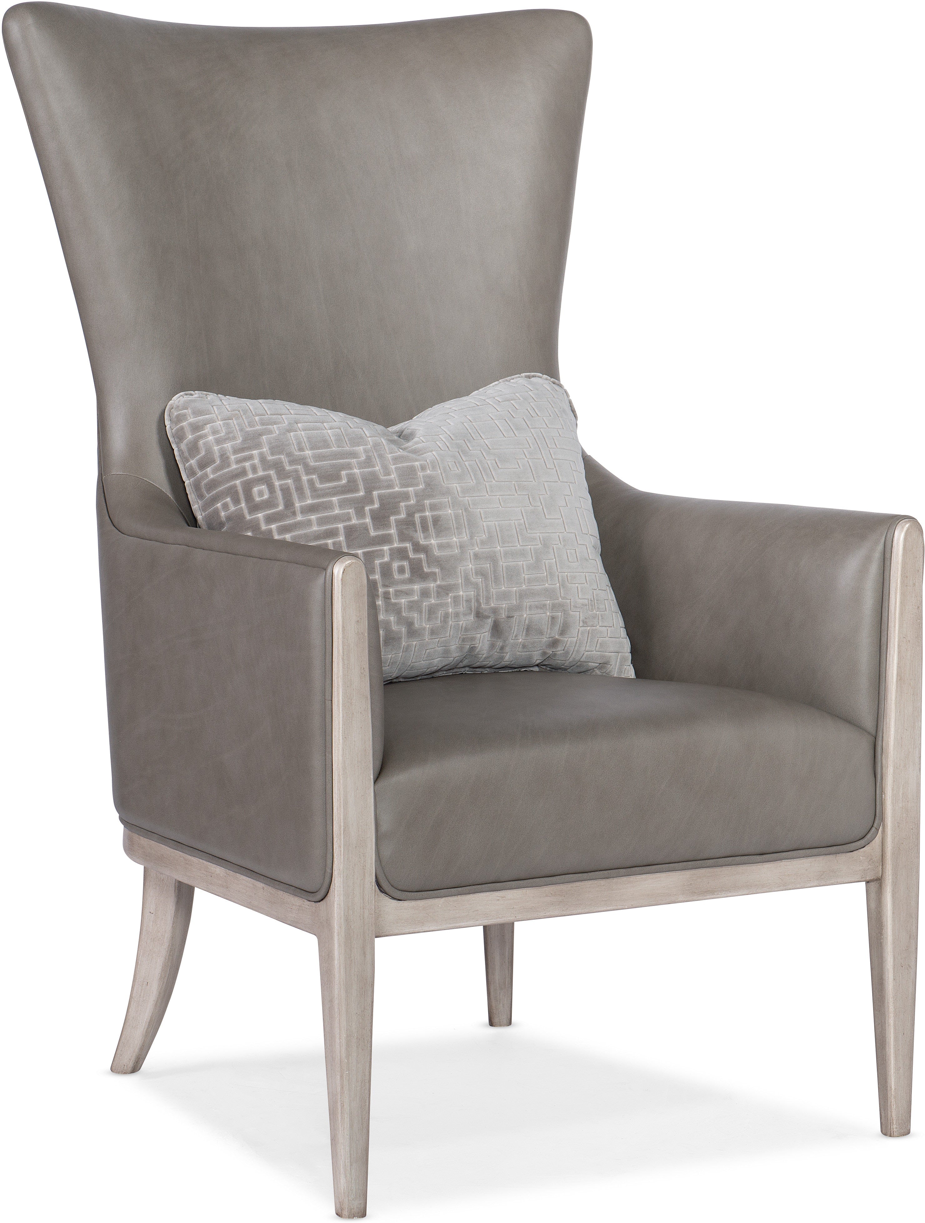 Hooker Furniture Living Room Kyndall Club Chair with Accent Pillow