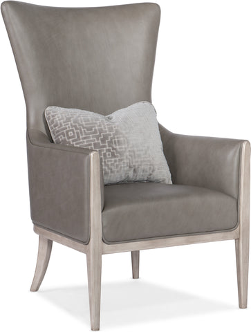 Hooker Furniture Living Room Kyndall Club Chair with Accent Pillow