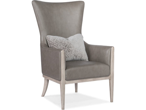 Hooker Furniture Living Room Kyndall Club Chair with Accent Pillow