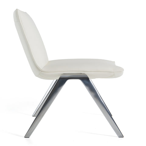 Modrest Cedric Modern White Vegan Leather Accent Chair Model VGFU-F2313-WHT