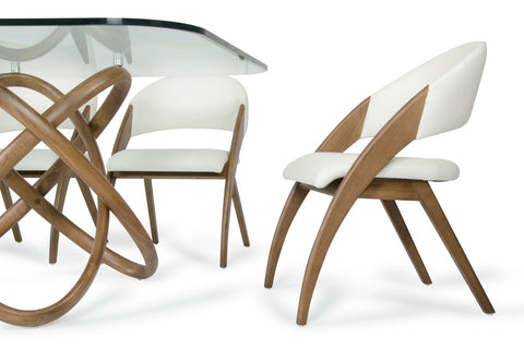 Modrest Lucas Modern Cream & Walnut Dining Chair By VIG Furniture