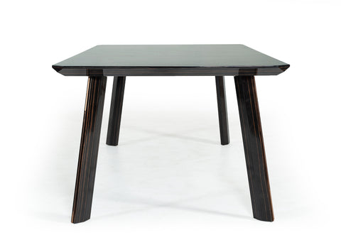 Modrest Chadwick Modern Ebony & Rosegold Dining Table Model VGHB297T3-EBN