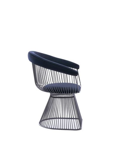 Modrest Chandler Modern Black Velvet & Black Stainless Steel Dining Chair By VIG Furniture