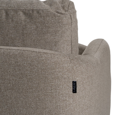 Divani Casa Chantry Modern Grey Sand Fabric Sectional Sofa Model VGKK-KF.8592-SECT-SAND