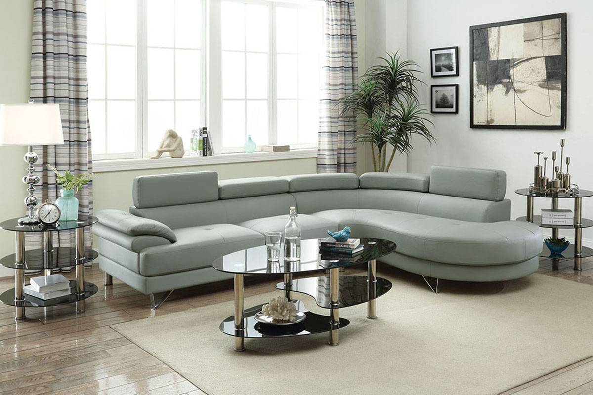 2 Piece Sectional Sofa Model F6984 By Poundex Furniture