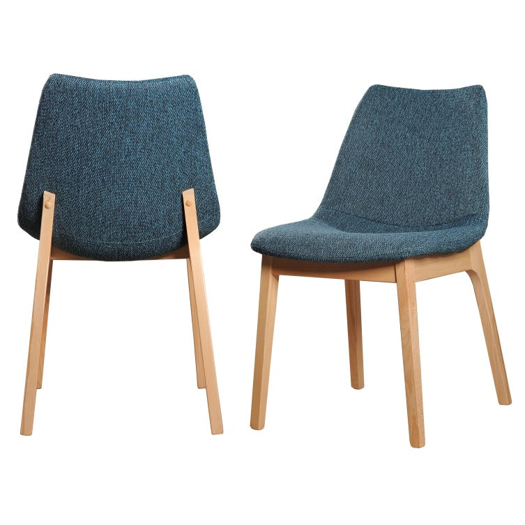 Modrest Chrissy Modern Blue Fabric Dining Chair (Set of 2) By VIG Furniture