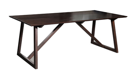 Modrest Chrissy Modern Solid Walnut Beechwood Dining Table Model VGTSBLOOM-WAL-DT