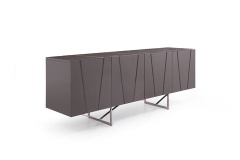 Modrest Chrysler Modern Grey High Gloss Buffet Model VGVCG8978-BUF-GRY