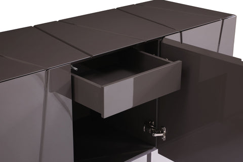 Modrest Chrysler Modern Grey High Gloss Buffet Model VGVCG8978-BUF-GRY