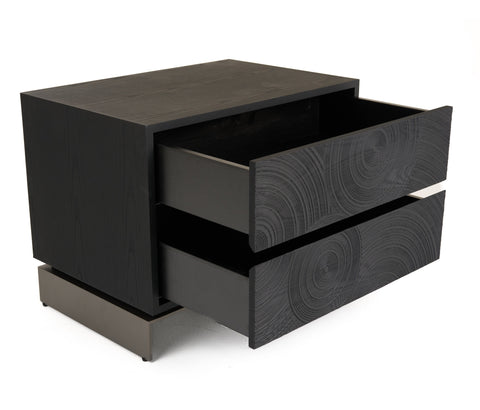 Lamod Cirque Modern Black Ash Nightstand Model VGVC-N2368