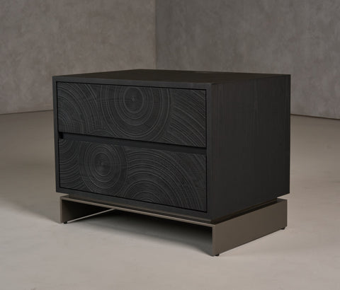 Lamod Cirque Modern Black Ash Nightstand Model VGVC-N2368