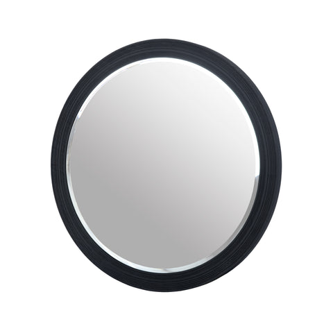 Lamod Cirque Modern Black Ash Round Mirror Model VGVC-J2368-M