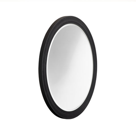 Lamod Cirque Modern Black Ash Round Mirror Model VGVC-J2368-M