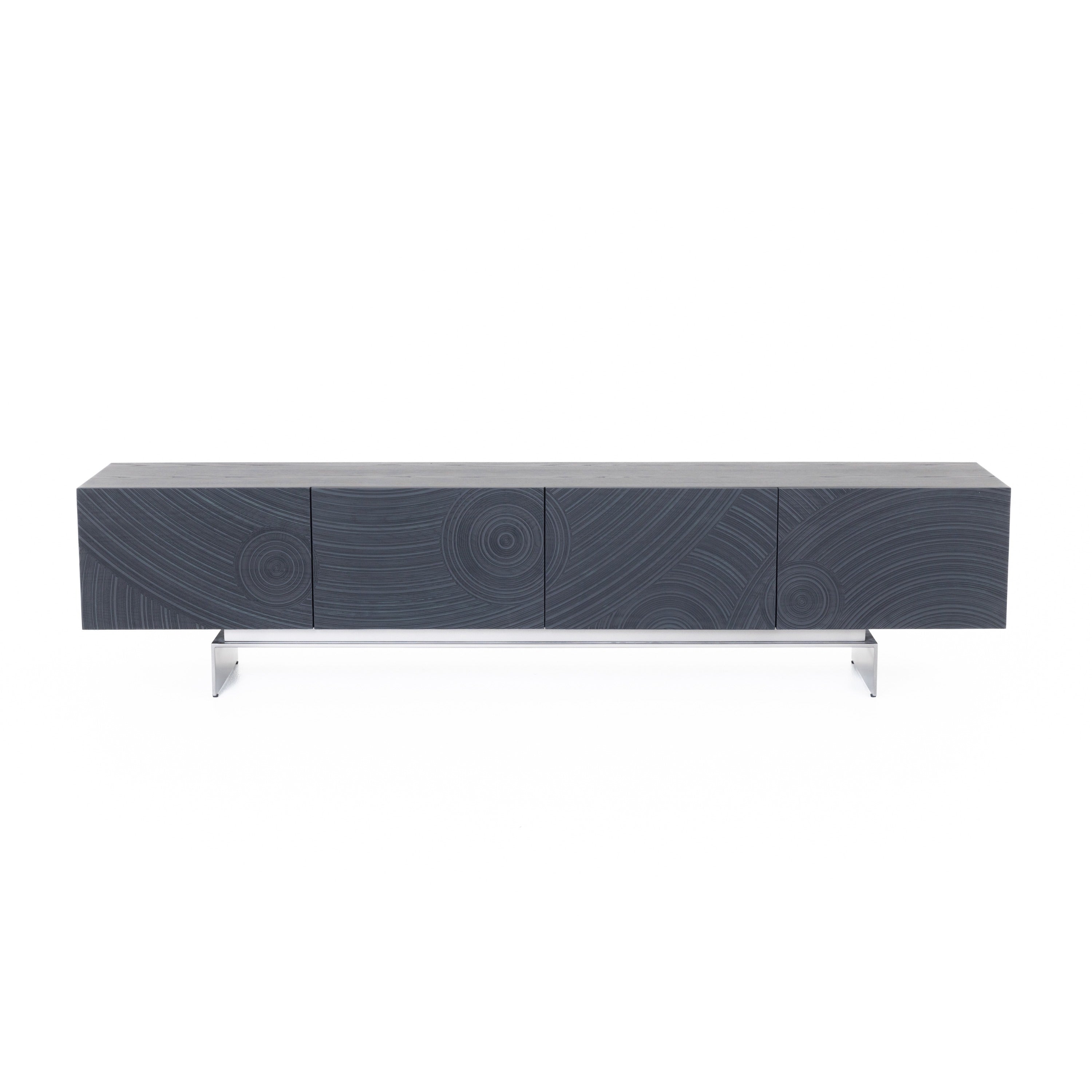 Lamod Cirque Modern Black Ash Tv Stand Model VGVC-TV2368-BLK