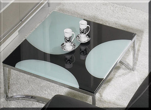 Cj 066 Modern Black Glass Coffee Table Model VGCJ066