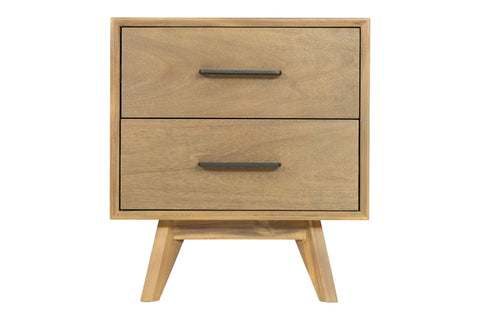 Modrest Claire Contemporary Walnut Nightstand Model VGWDWIN-NST02-NS