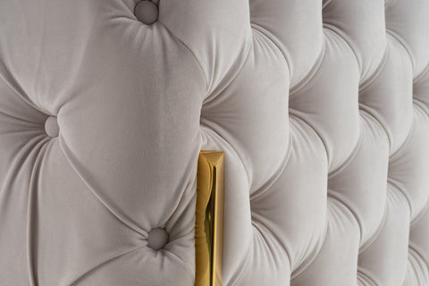 Divani Casa Clarice Transitional Light Beige Velvet Chair Model VGAH-SF1013-1-BGE