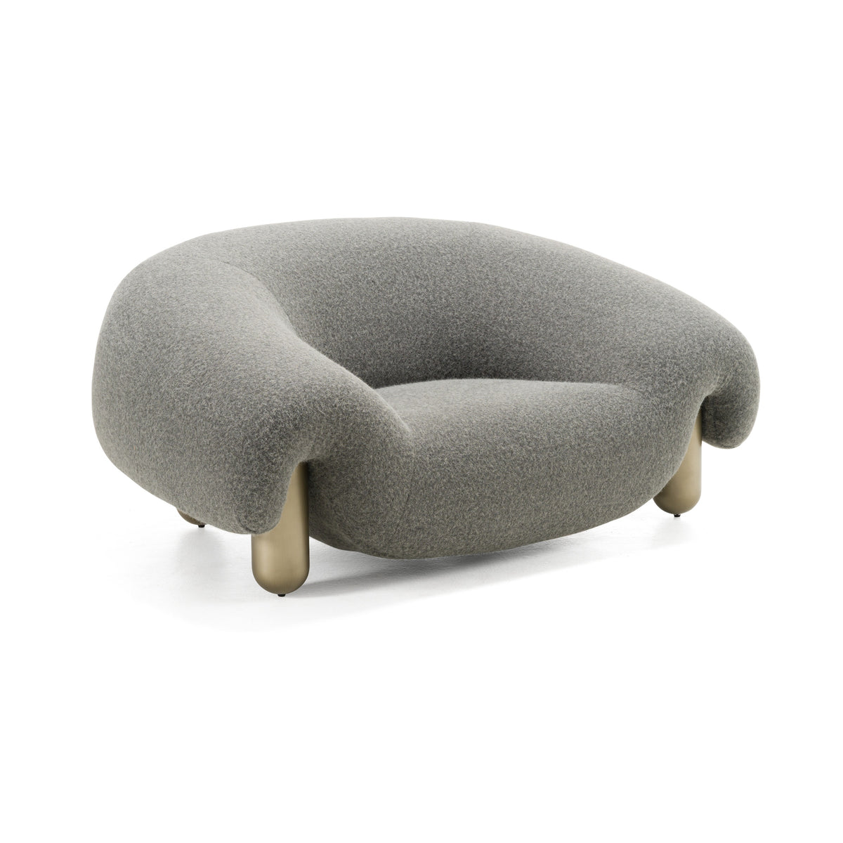 Divani Casa Clarity Contemporary Grey Fabric Accent Chair Model VGFA-SF2002