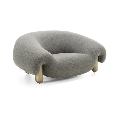 Divani Casa Clarity Contemporary Grey Fabric Accent Chair Model VGFA-SF2002