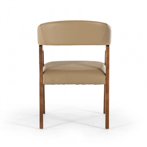 Modrest Clive Modern Taupe & Walnut Dining Chair By VIG Furniture