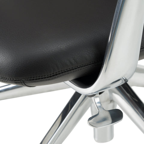 Modrest Clyne Modern Black Vegan Leather Executive Office Chair Model VGFU-FK013-A11-BLK