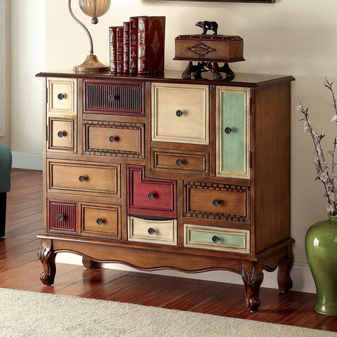Desree Multi | Antique Walnut Traditional Accent Chest By Furniture of America
