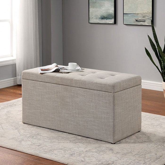 DARYN STORAGE BENCH W/ OTTOMAN