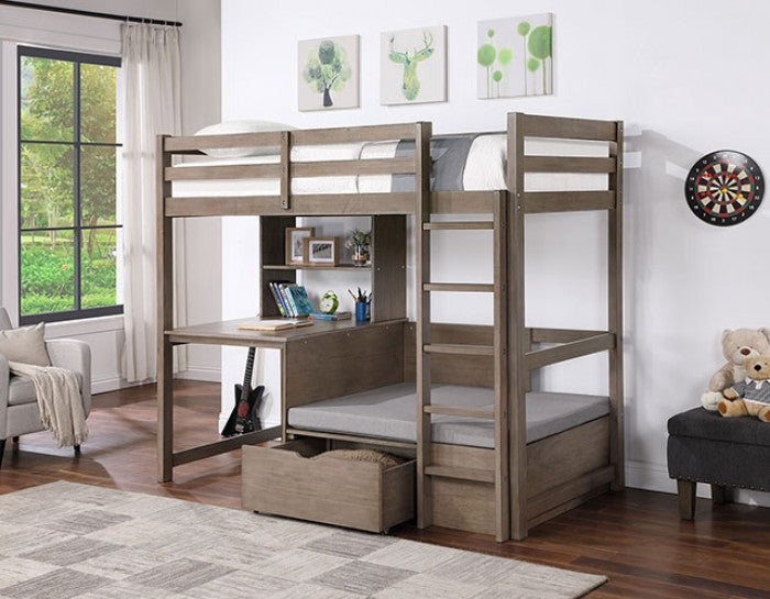 CALLISTUS TWIN/WORKSTATION LOFT BED