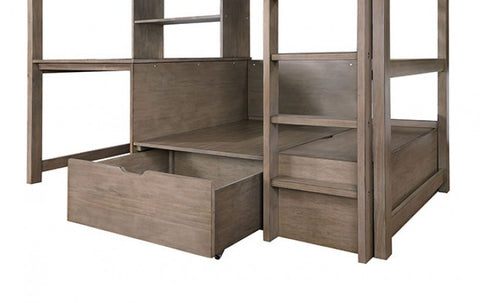 CALLISTUS TWIN/WORKSTATION LOFT BED