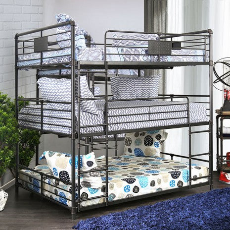 Olga Full/Full/Full Bunk Bed Model Cm-Bk912F-Bed By Furniture Of America 