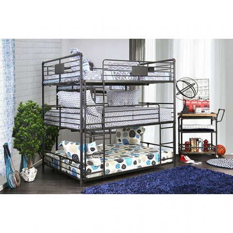 Olga Full/Full/Full Bunk Bed Model Cm-Bk912F-Bed By Furniture Of America 