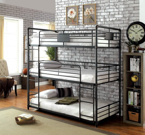 Olga Twin/Twin/Twin Bunk Bed Model Cm-Bk912-Bed By Furniture Of America 