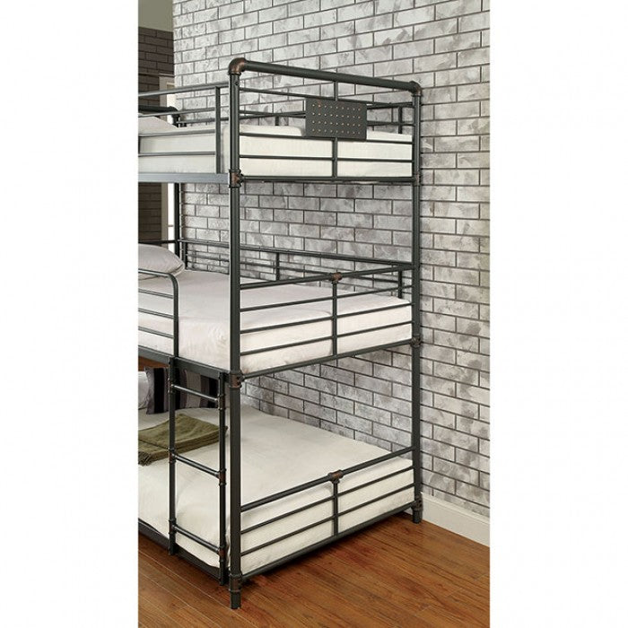 Olga Twin/Twin/Twin Bunk Bed Model Cm-Bk912-Bed By Furniture Of America 