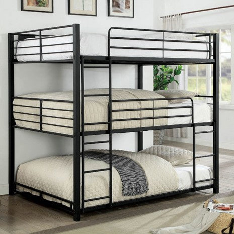 Olga Full Triple Decker Bed Model Cm-Bk917F-Bed By Furniture Of America 