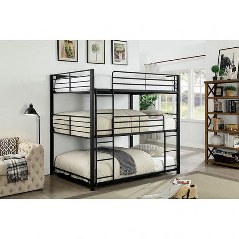 Olga Full Triple Decker Bed Model Cm-Bk917F-Bed By Furniture Of America 