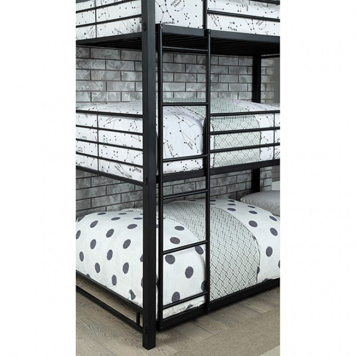 Olga Full Triple Decker Bed Model Cm-Bk917F-Bed By Furniture Of America 