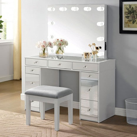 Margret Vanity Set Model Cm-Dk928-Pk-Stool By Furniture Of America 