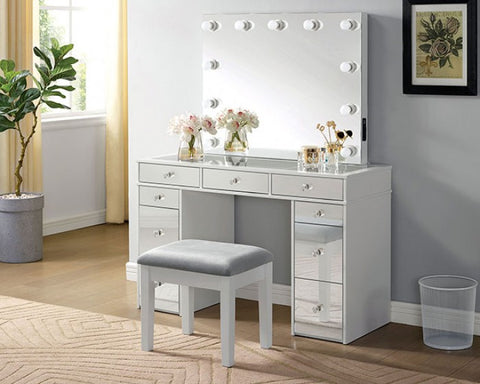 Margret Vanity Set Model Cm-Dk928-Pk-Stool By Furniture Of America 
