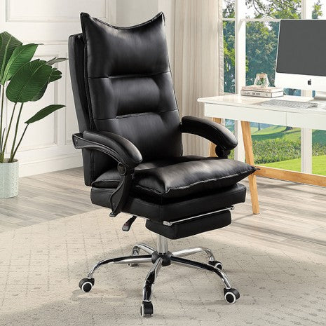 Perce Office Chair Model Cm-Fc668Bk-Reclined By Furniture Of America 