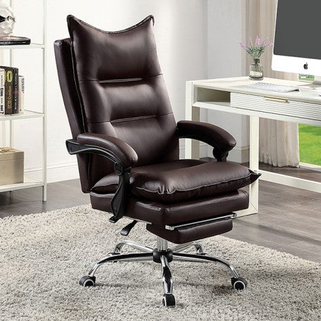 Perce Office Chair Model Cm-Fc668Br-Reclined By Furniture Of America 