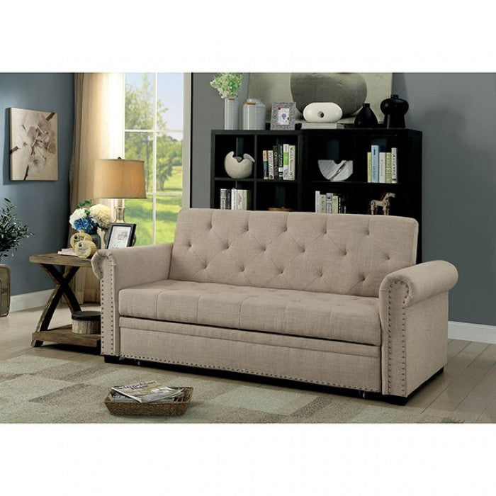Iona Futon Sofa Model Cm2603-Pk-Fold-Down By Furniture Of America 