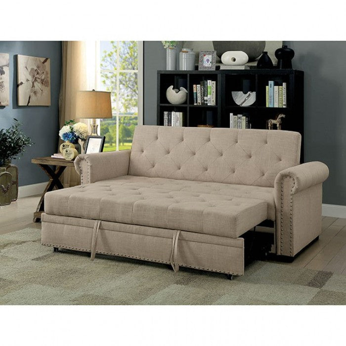 Iona Futon Sofa Model Cm2603-Pk-Fold-Down By Furniture Of America 