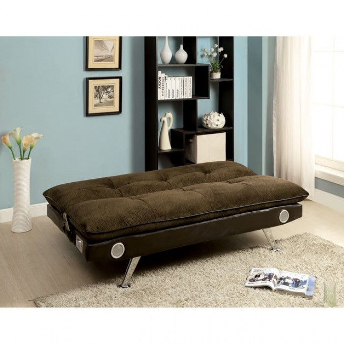Gallagher Futon Sofa Model Cm2675Br-Fold-Down By Furniture Of America 