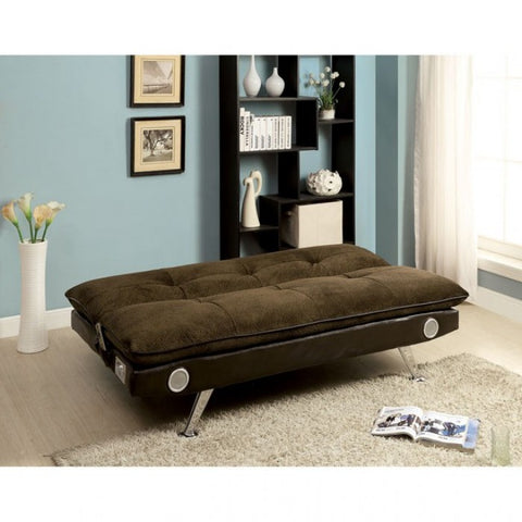 Gallagher Futon Sofa Model Cm2675Br-Fold-Down By Furniture Of America 